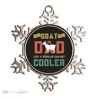 Goat Dad Like A Regular Dad But Cooler Ornament thumb 0