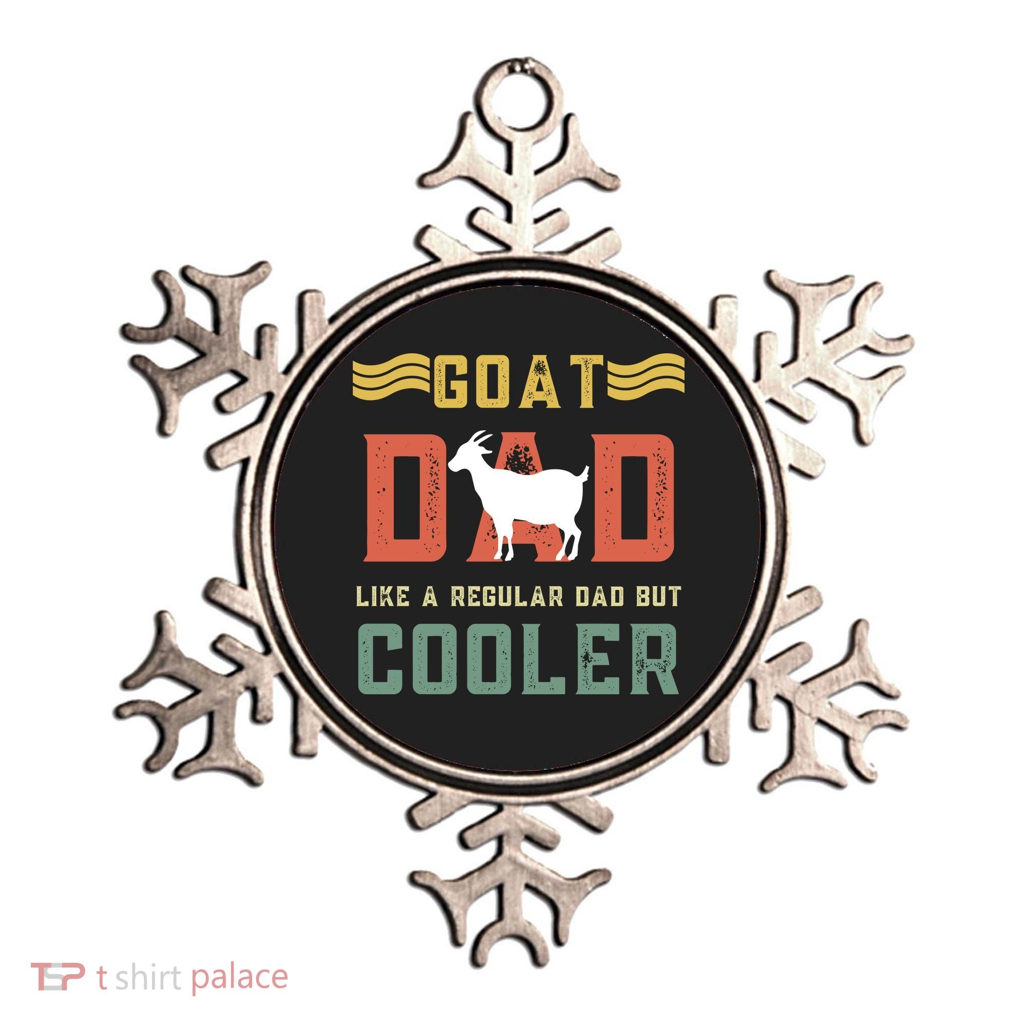 Goat Dad Like A Regular Dad But Cooler Ornament
