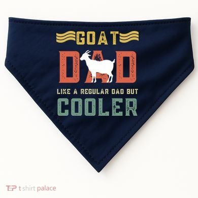 Goat Dad Like A Regular Dad But Cooler USA-Made Doggie Bandana