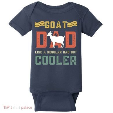 Goat Dad Like A Regular Dad But Cooler Baby Bodysuit