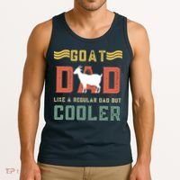Goat Dad Like A Regular Dad But Cooler Tank Top thumb 3