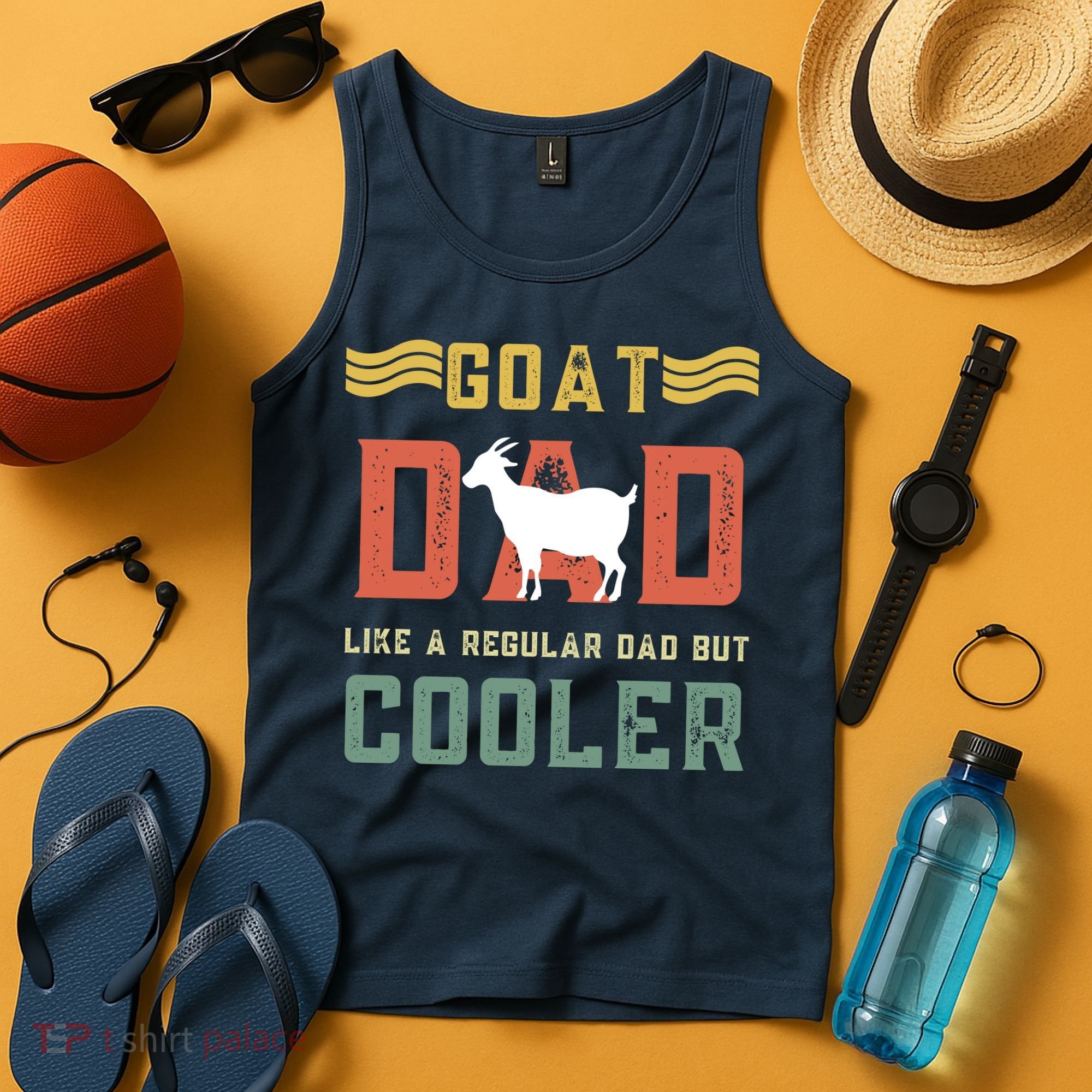 Goat Dad Like A Regular Dad But Cooler Tank Top