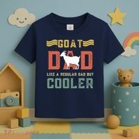 Goat Dad Like A Regular Dad But Cooler Toddler T-Shirt thumb 3