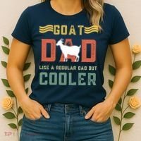 Goat Dad Like A Regular Dad But Cooler Women's T-Shirt thumb 2