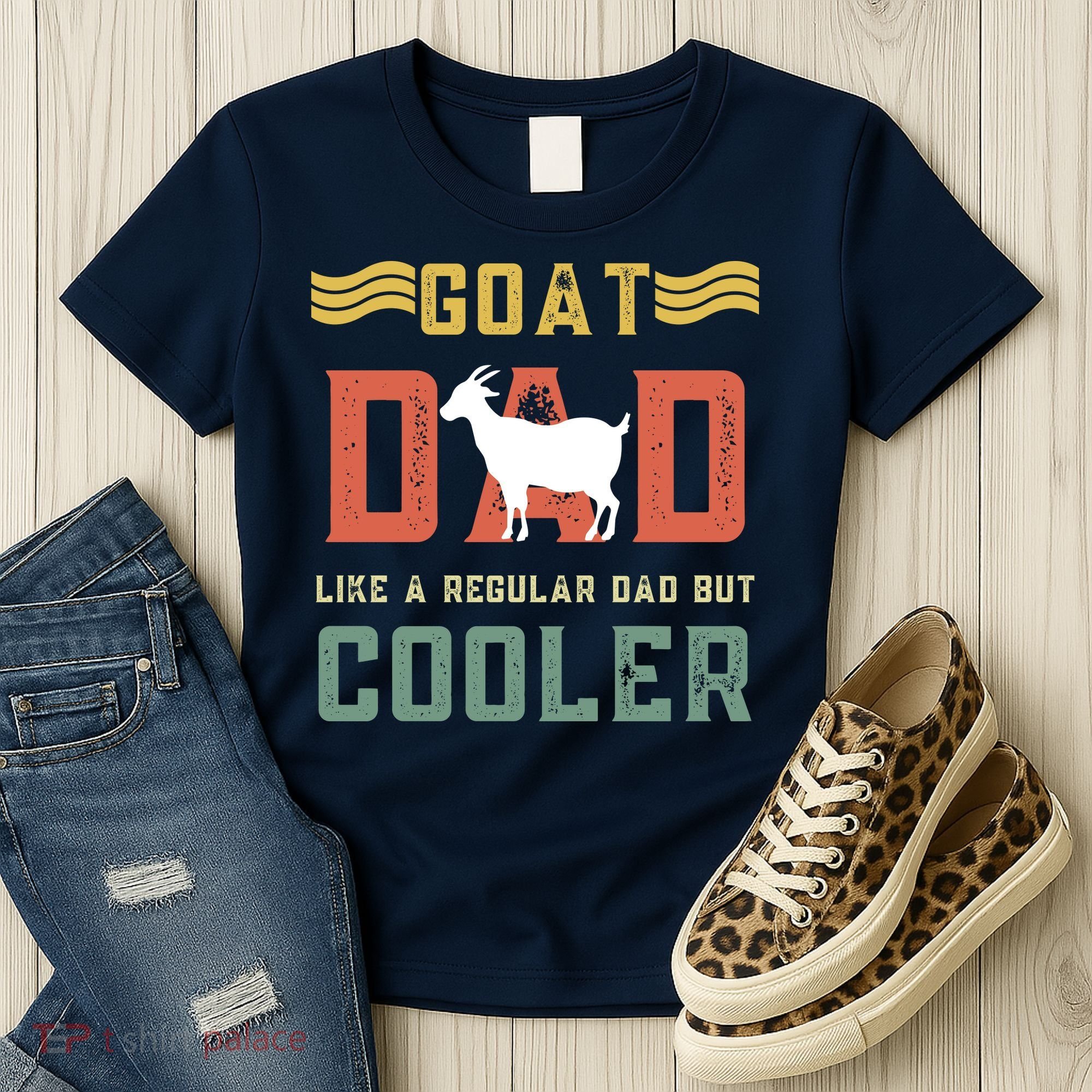 Goat Dad Like A Regular Dad But Cooler Women's T-Shirt