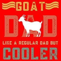 Goat Dad Like A Regular Dad But Cooler Santa Hat thumb 1