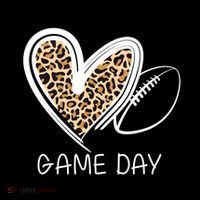 Game Day Leopard Football Fan Cute Heart Coffee Mug thumb 5
