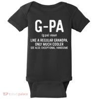 GPa Definition  Like A Regular Grandpa Only Cooler Baby Bodysuit thumb 0