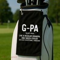 GPa Definition  Like A Regular Grandpa Only Cooler Golf Towel thumb 2