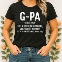GPa Definition  Like A Regular Grandpa Only Cooler Women's T-Shirt thumb 2