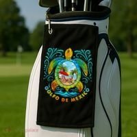 Golfo De Mexico Viva Mexico Gulf Of Mexico Golf Towel thumb 2