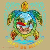 Golfo De Mexico Viva Mexico Gulf Of Mexico Long Sleeve Shirt thumb 2