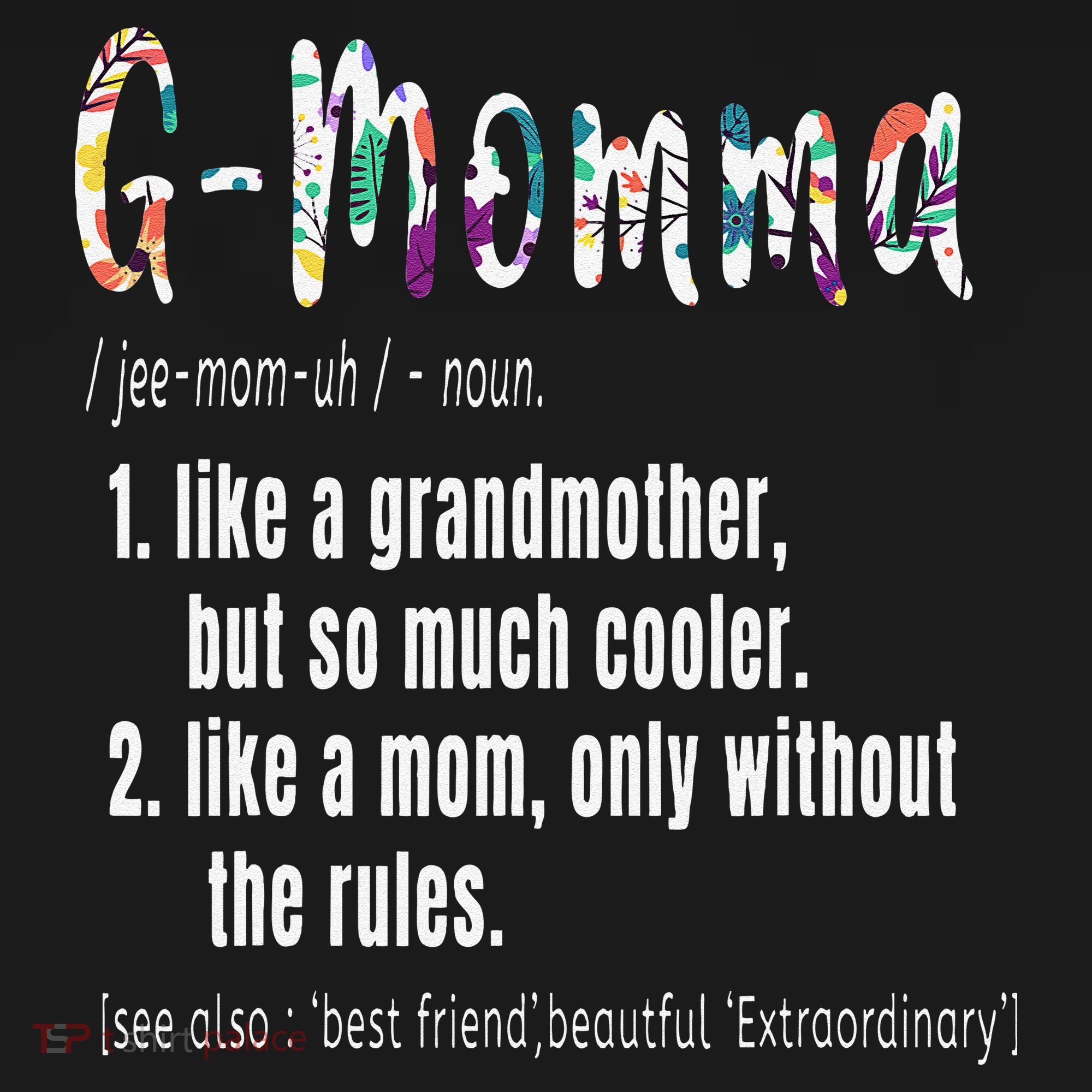 GMomma Definition Mother's Day & Birthday Gift Grandmother Pajama Set