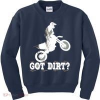 Got Dirt Moto Cross Dirt Biking Motorcross Motorcycles Kids Sweatshirt thumb 0