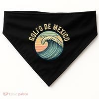 Golfo De Mexico Viva Mexico Gulf Of Mexico USA-Made Doggie Bandana thumb 0