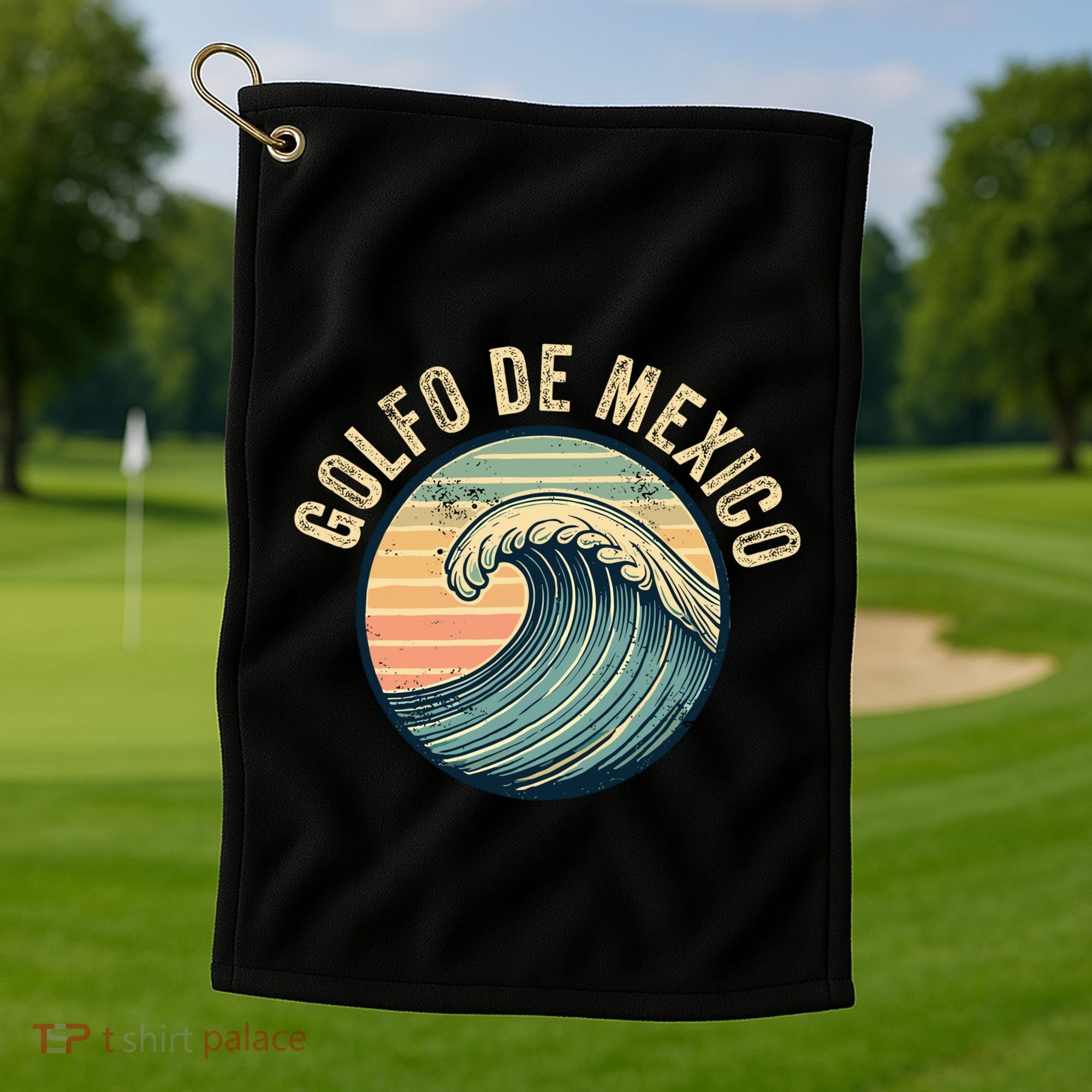 Golfo De Mexico Viva Mexico Gulf Of Mexico Golf Towel