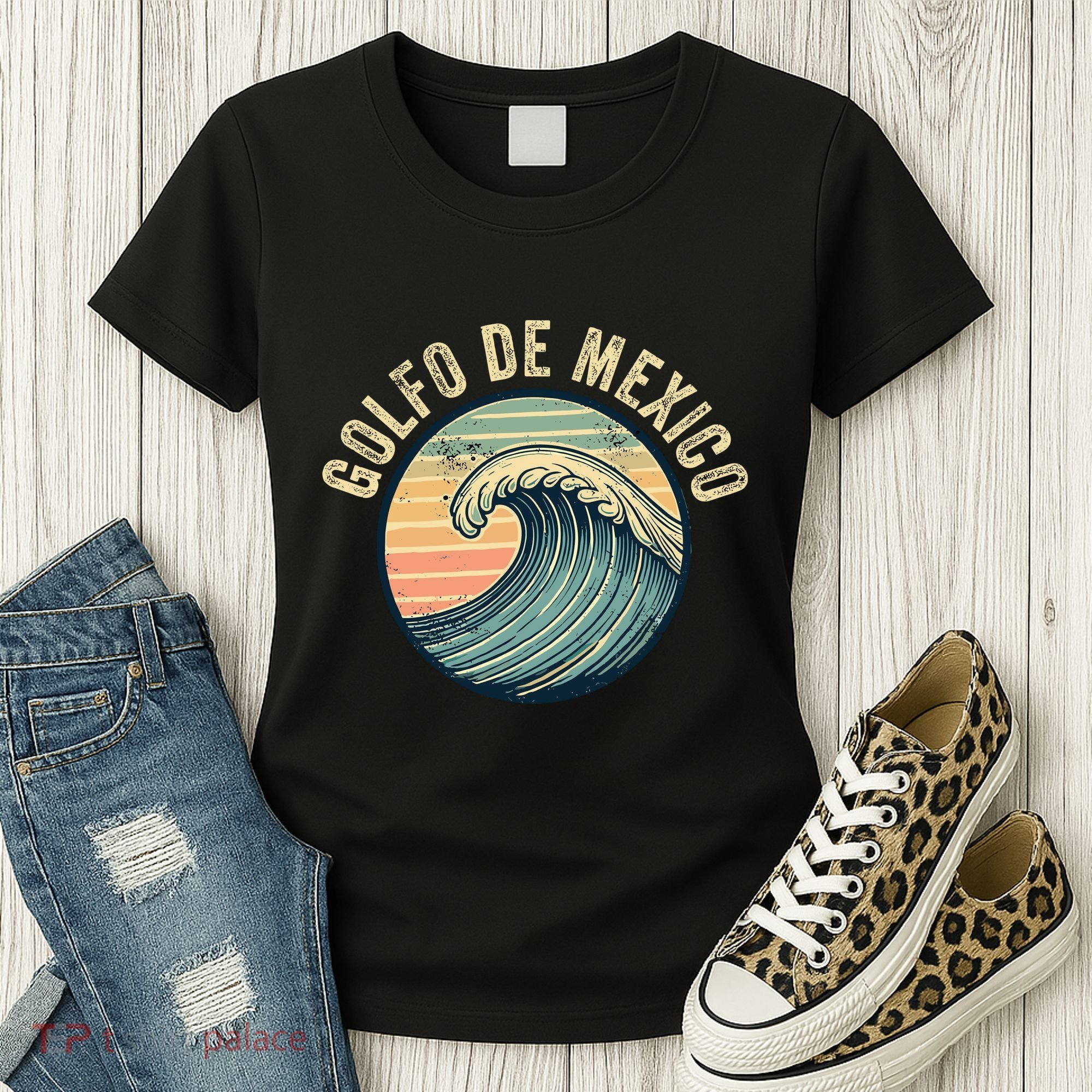 Golfo De Mexico Viva Mexico Gulf Of Mexico Women's T-Shirt