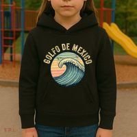 Golfo De Mexico Viva Mexico Gulf Of Mexico Kids Hoodie thumb 3