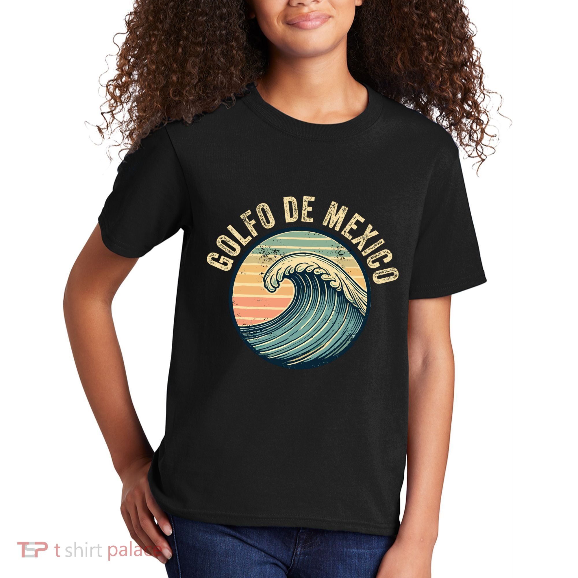 Golfo De Mexico Viva Mexico Gulf Of Mexico Kids T-Shirt
