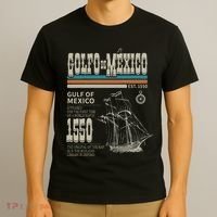 Golfo De MéXico Est 1550 Origin Gulf Of Mexico T-Shirt thumb 3