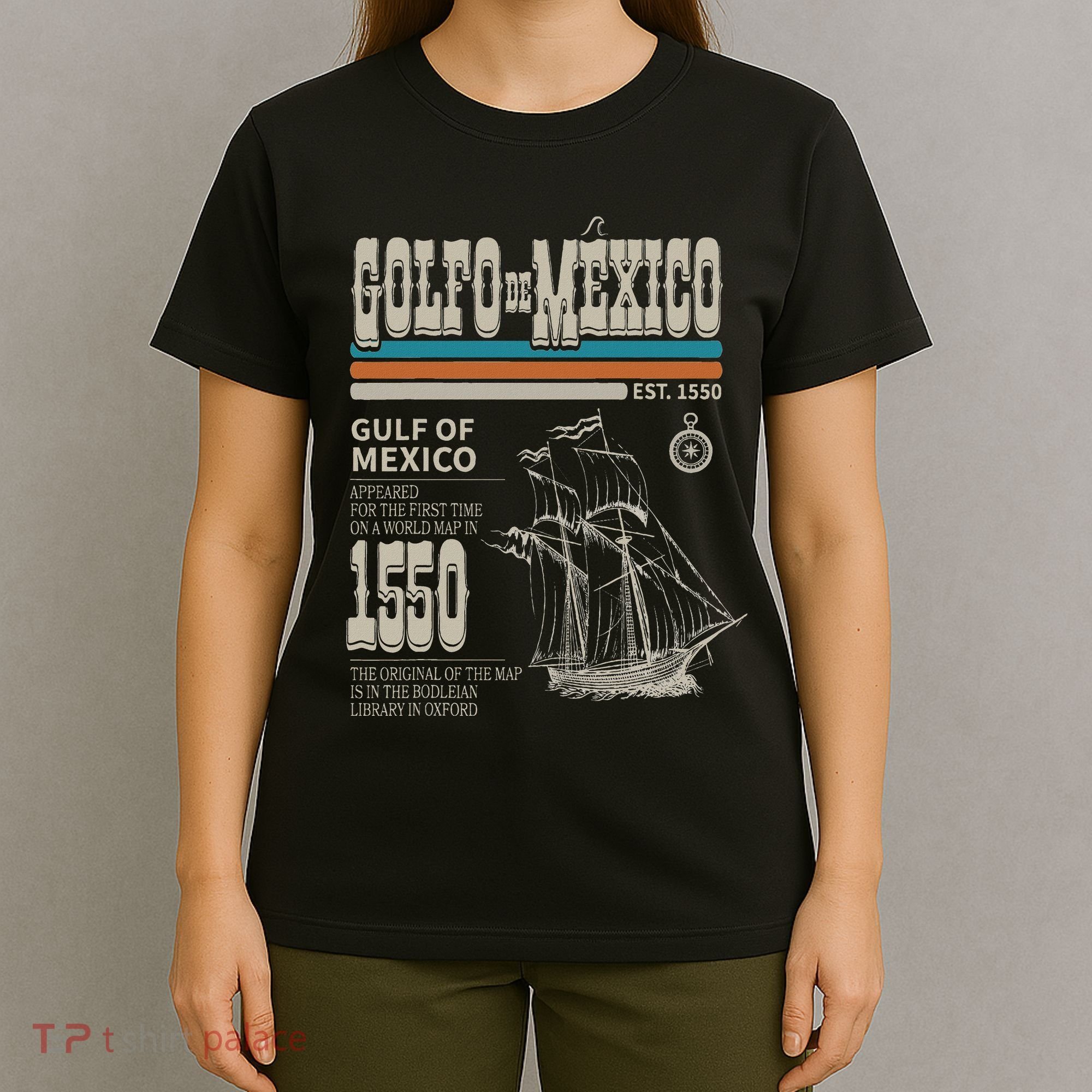Golfo De MéXico Est 1550 Origin Gulf Of Mexico T-Shirt