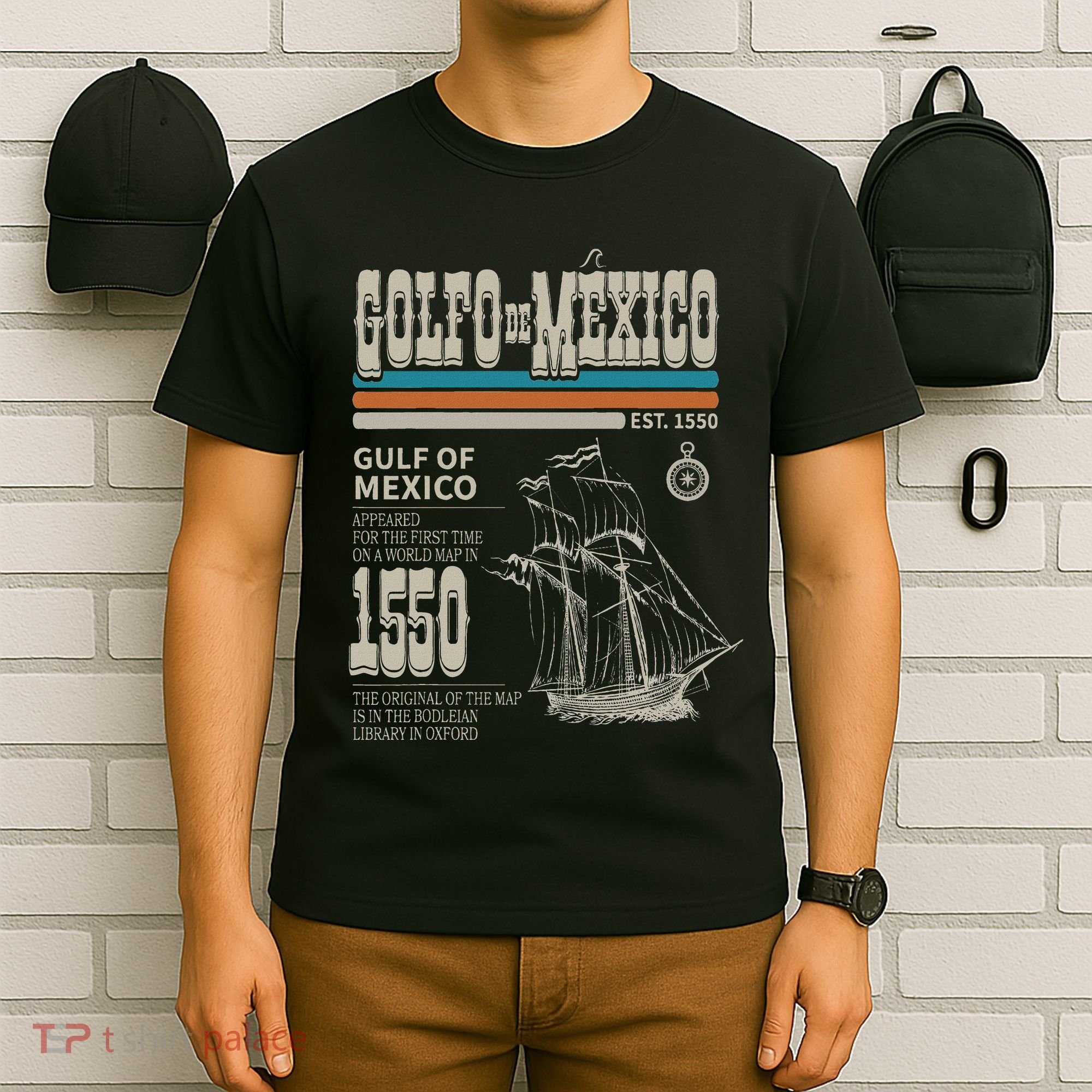 Golfo De MéXico Est 1550 Origin Gulf Of Mexico T-Shirt