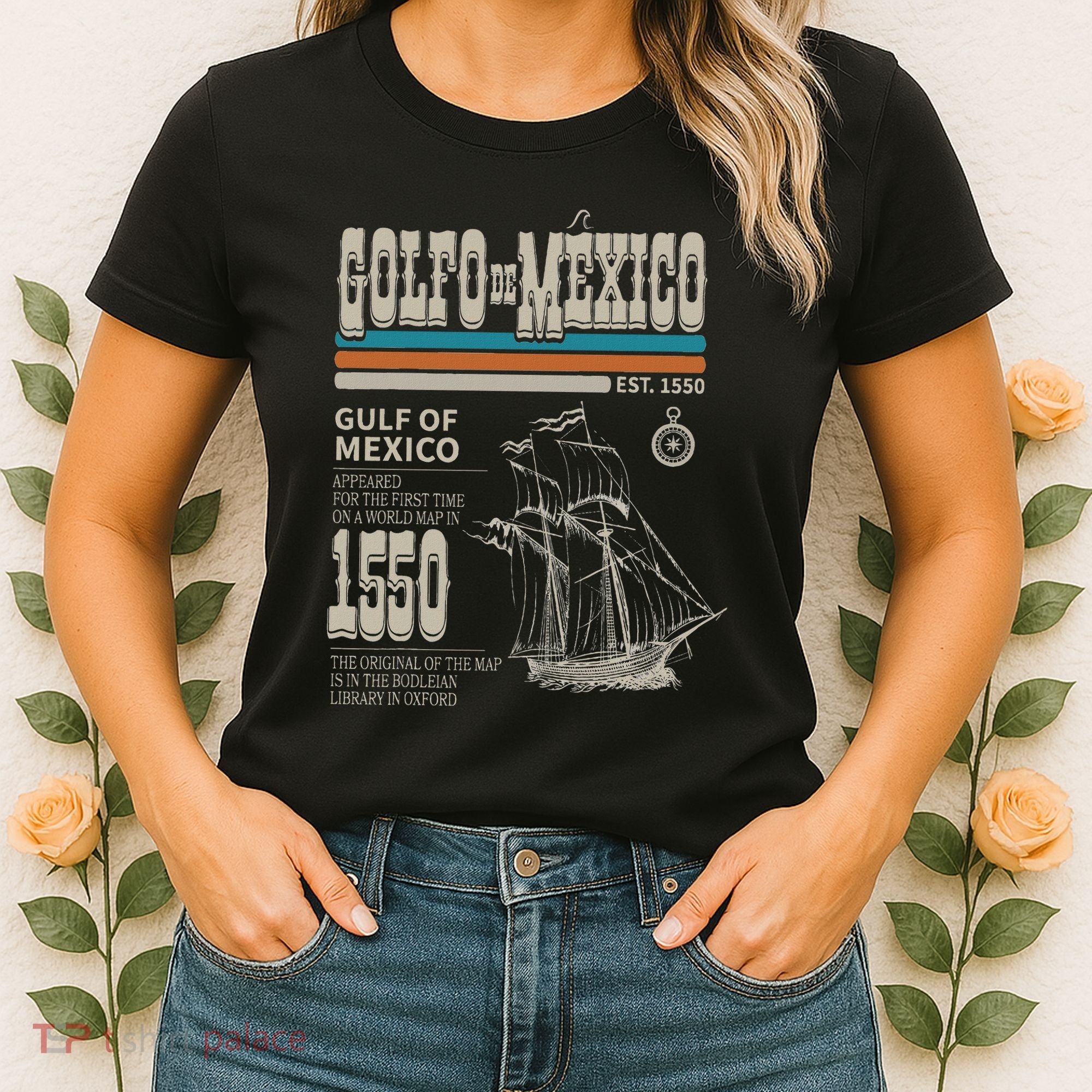 Golfo De MéXico Est 1550 Origin Gulf Of Mexico Women's T-Shirt
