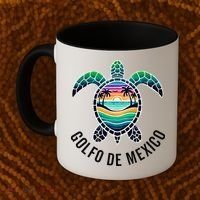 Golfo De Mexico Viva Mexico Gulf Of Mexico Souvenir Coffee Mug thumb 2