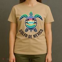 Golfo De Mexico Viva Mexico Gulf Of Mexico Souvenir T-Shirt thumb 4
