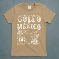 Golfo De MéXico 1550 Gulf Of Mexico 1550 Retro Vintage T-Shirt thumb 5