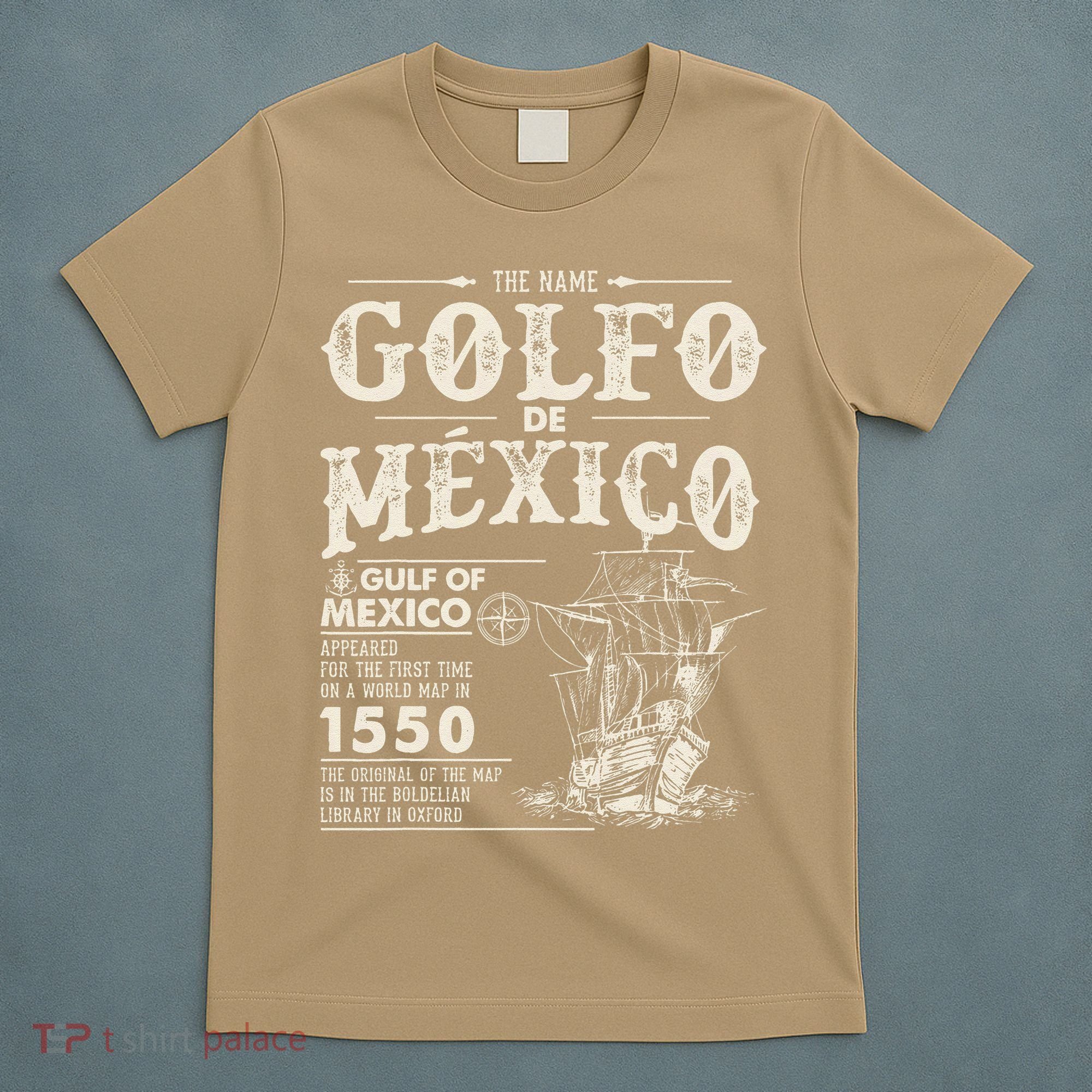 Golfo De MéXico 1550 Gulf Of Mexico 1550 Retro Vintage T-Shirt