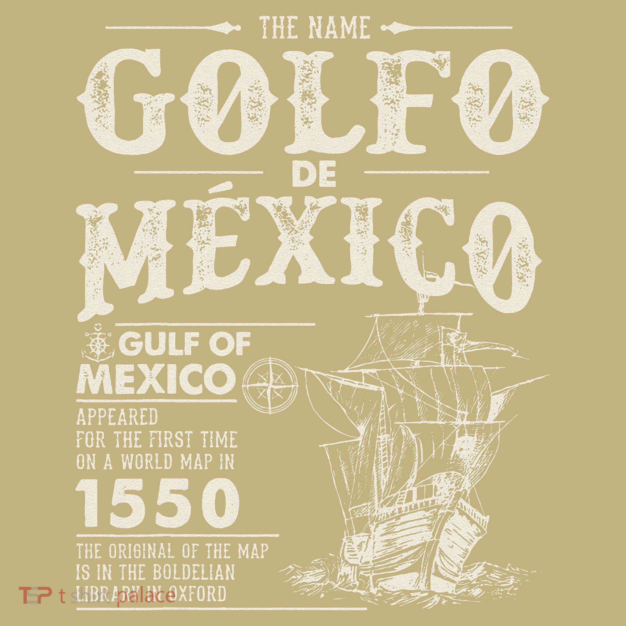 Golfo De MéXico 1550 Gulf Of Mexico 1550 Retro Vintage T-Shirt