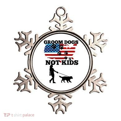 Groom Dogs Not Kids Funny Dogs Cute Meme  Ornament