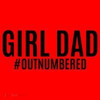 Girl Dad Outnumbered Tee Fathers Day Gift From Wife Daughter Gift Santa Hat thumb 1