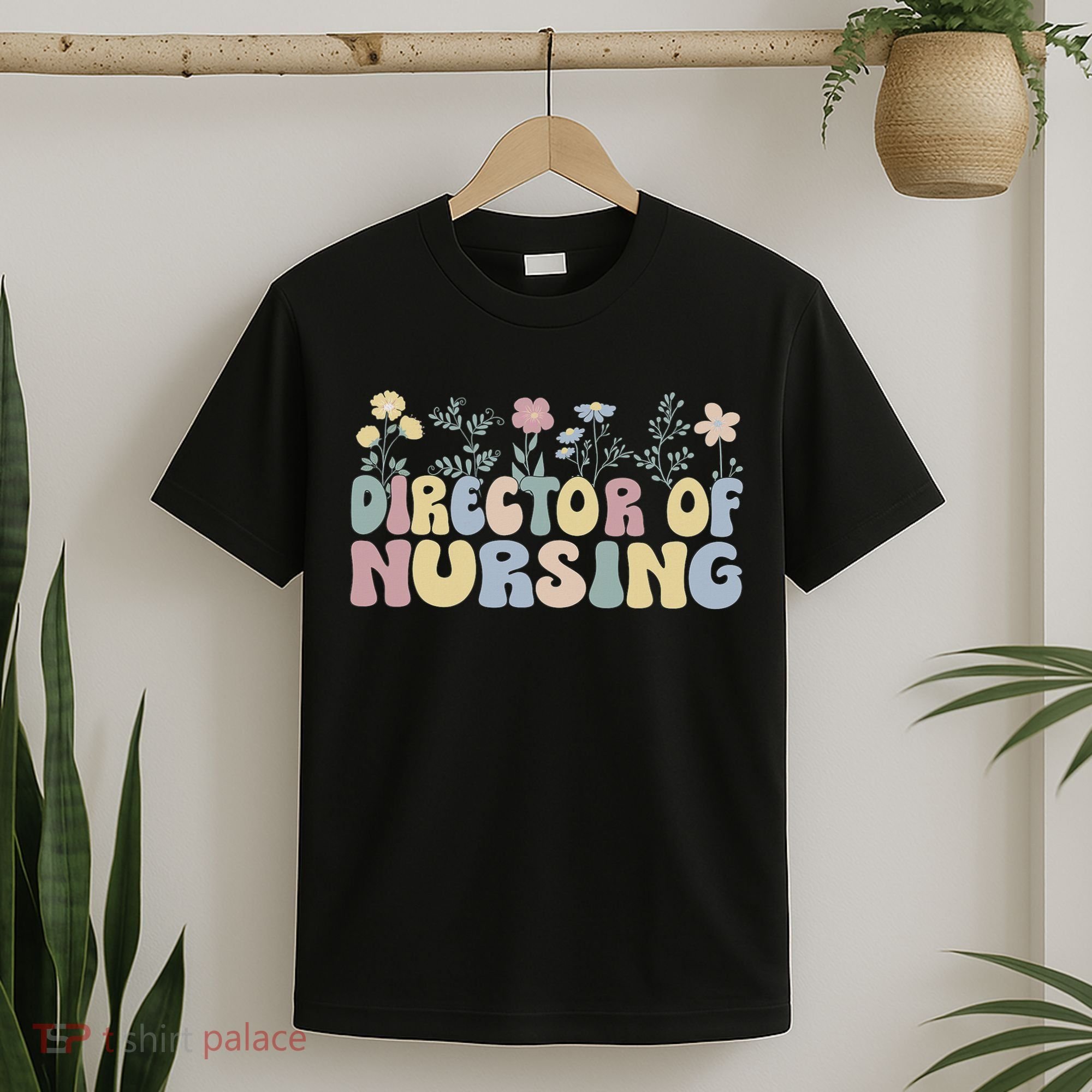 Groovy Director Of Nursing Flowers Director Nurse T-Shirt