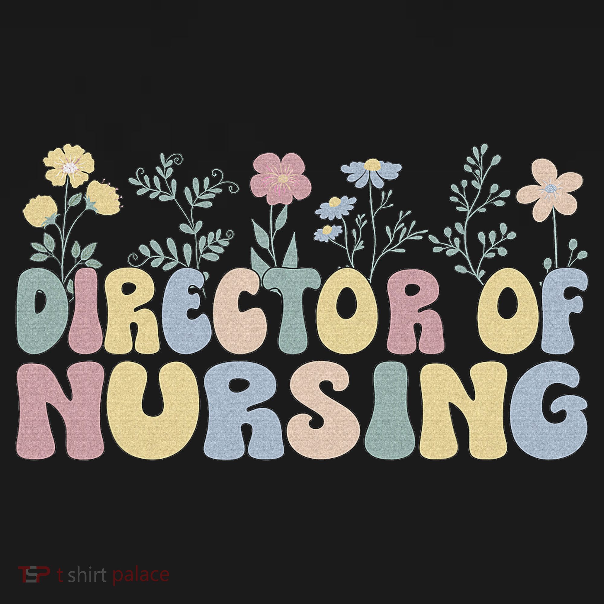 Groovy Director Of Nursing Flowers Director Nurse Women's Tank Top