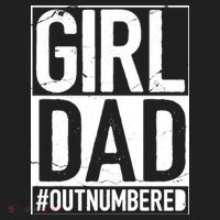 Girl Dad Outnumbered Gift Fathers Day From Wife Daughter Great Gift Beanie thumb 2