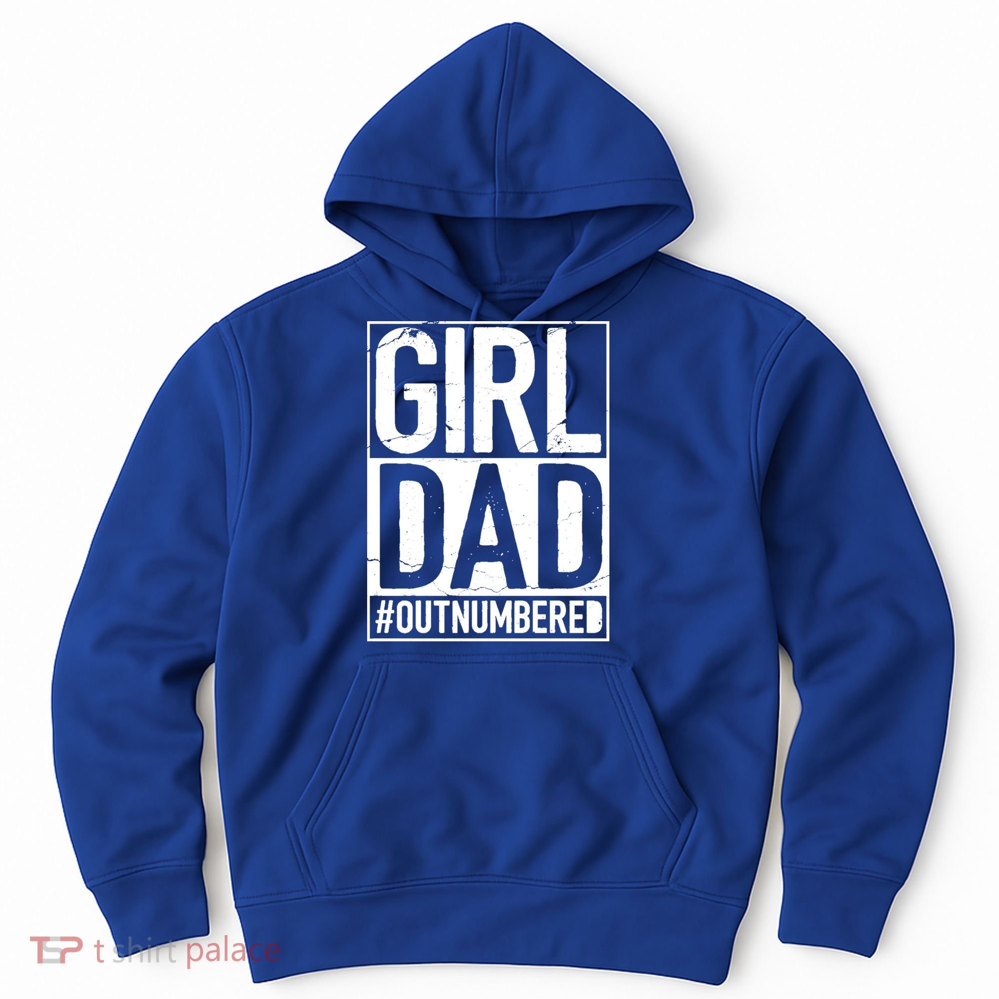 Girl Dad Outnumbered Gift Fathers Day From Wife Daughter Great Gift Hoodie