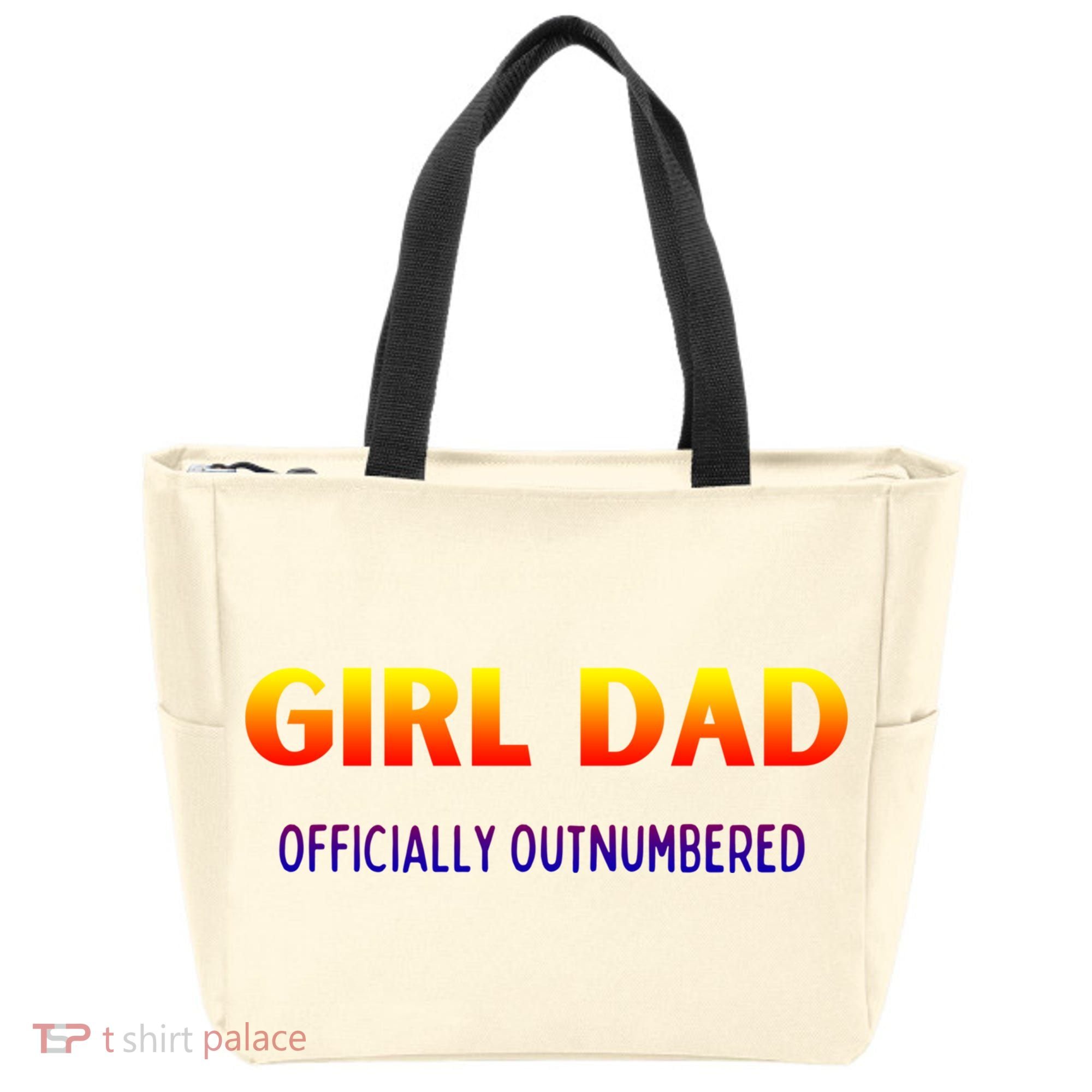 Girl Dad Officially Outnumbered Gift Tote Bag