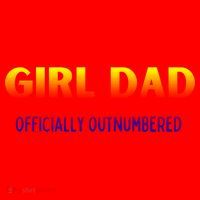 Girl Dad Officially Outnumbered Gift Santa Hat thumb 1