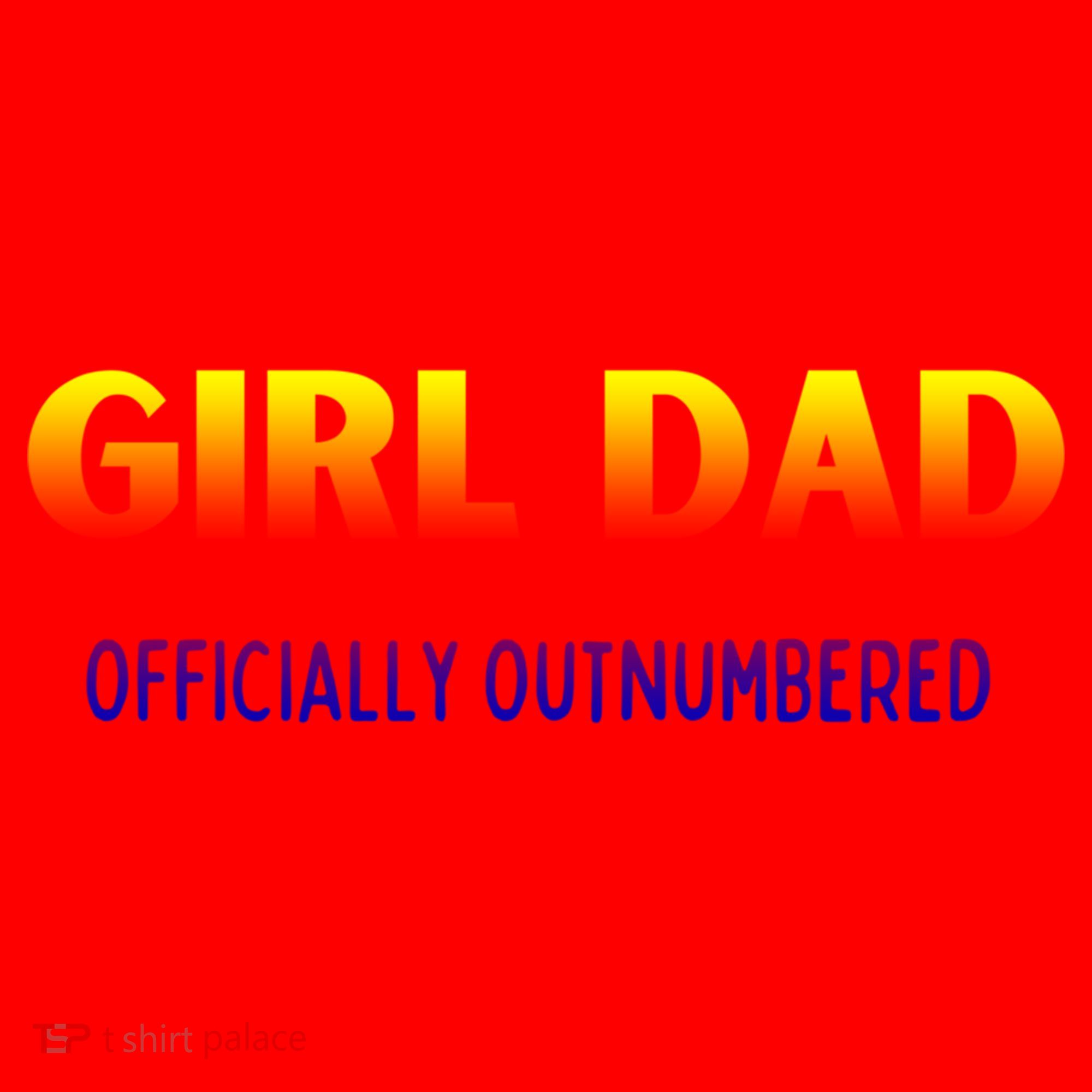 Girl Dad Officially Outnumbered Gift Santa Hat
