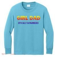 Girl Dad Officially Outnumbered Gift Kids Long Sleeve Shirt thumb 0