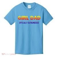 Girl Dad Officially Outnumbered Gift Kids T-Shirt thumb 0