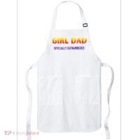 Girl Dad Officially Outnumbered Gift Apron thumb 0