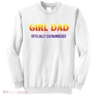 Girl Dad Officially Outnumbered Gift Sweatshirt thumb 0