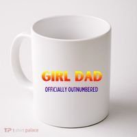 Girl Dad Officially Outnumbered Gift Coffee Mug thumb 0