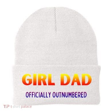 Girl Dad Officially Outnumbered Gift Beanie