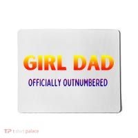 Girl Dad Officially Outnumbered Gift Mousepad thumb 0