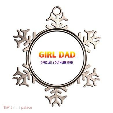 Girl Dad Officially Outnumbered Gift Ornament