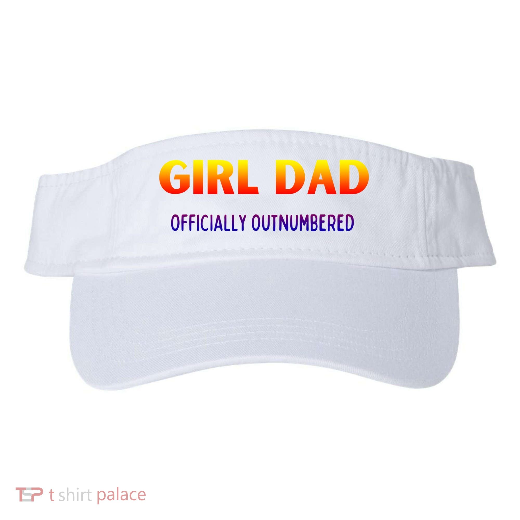 Girl Dad Officially Outnumbered Gift Visor